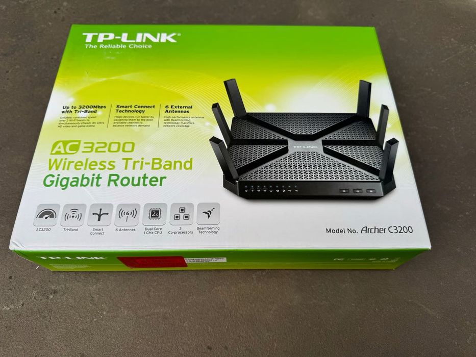 Router TP-Link AC3200 Tri-Band Gigabit (Archer C3200) – Completo