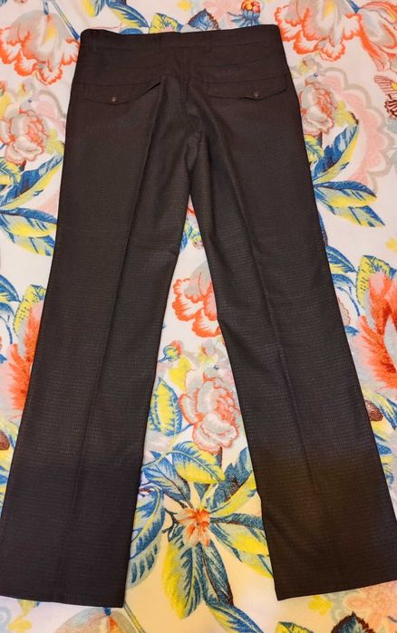 Брюки чоловічі в клітинку у діловому стилі