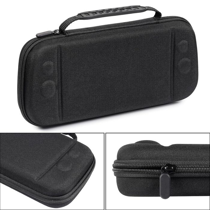 Etui ochronne Hard Shell do konsoli z miejscem na gry, czarne