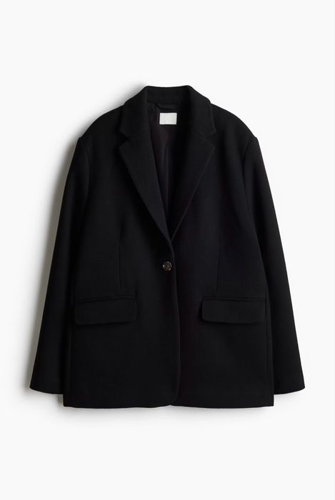 Blazer de sarja preta H&M