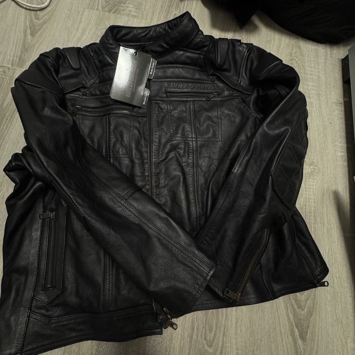 Kurtka skórzana Harley Davidson z bluza