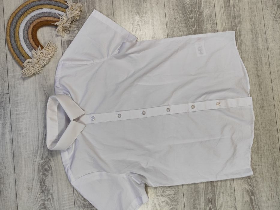 Wyprzedaż!! Nowa elegancka galowa koszula z krótkim rękawem 164/170