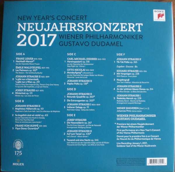 Wiener Philharmoniker -Dudamel-Neujahrskoncert 2017-3 LP- NOWA , FOLIA