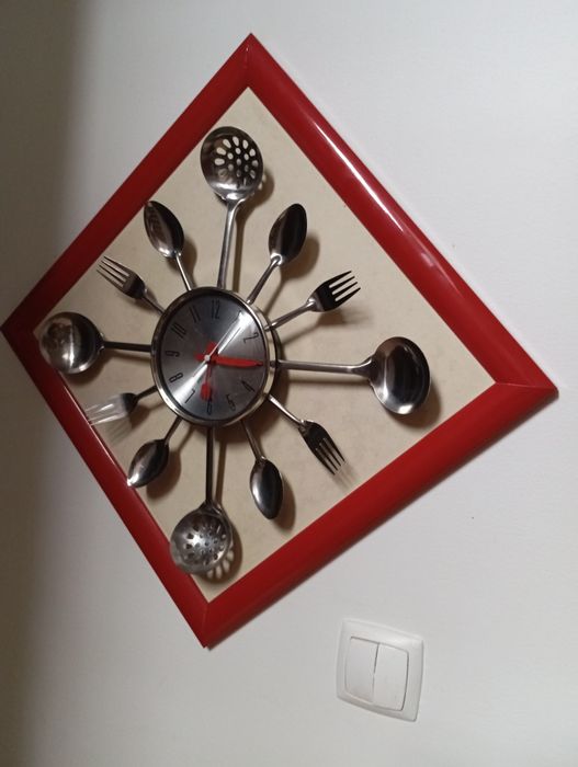 Relógio parede de cozinha