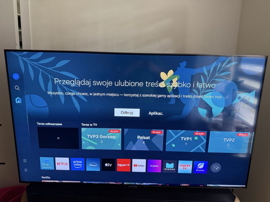 Telewizor Samsung Qled  QE55Q80BATXXH 55 cali Gwarancja do 07.2028