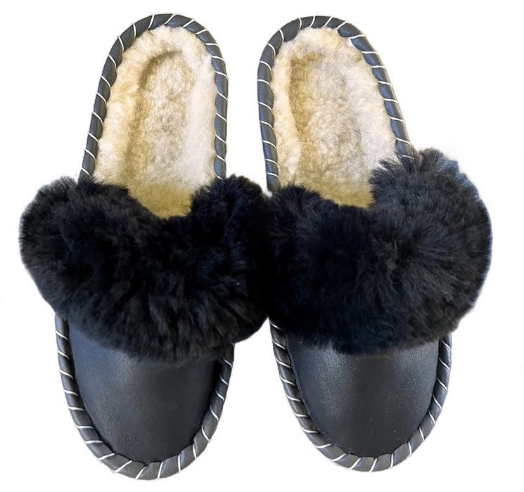 Pantofle Męskie Bambosze Skórzane Góralskie Rozmiary 40-46