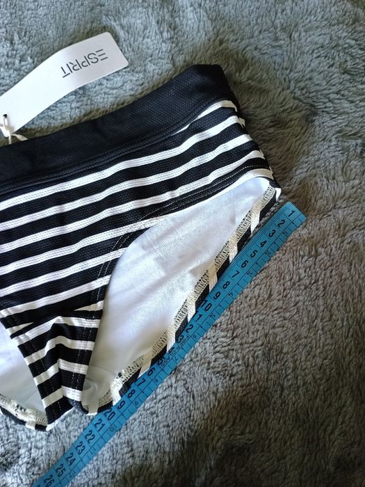 Dół od bikini Czarno białe pasy Esprit