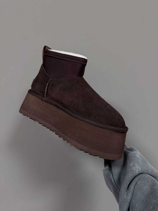 Уггі UGG Dipper Mini Chocolate premium АКЦІЙНА ЦІНА натуральні