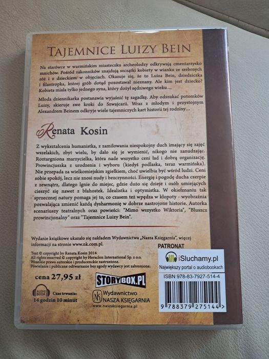 Audiobook Tajemnice Luizy Bein Renata Kosin