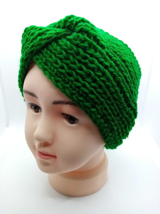 Opaska na głowę; turban, handmade; rękodzieło