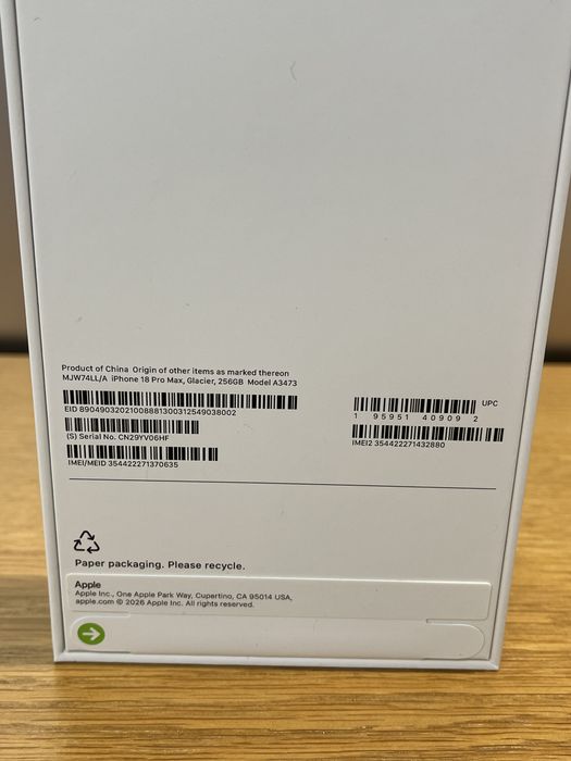 IPhone 18 Pro Max 256GB