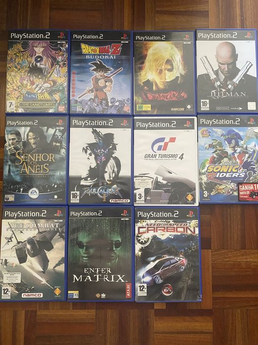 Jogos Originais PlayStation 2 PS2 – Dragon Ball, Saint Seiya, DMC2, etc.