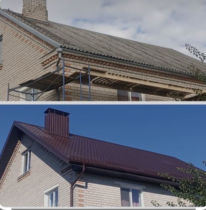 Кровельные работы,кровля,фронтон