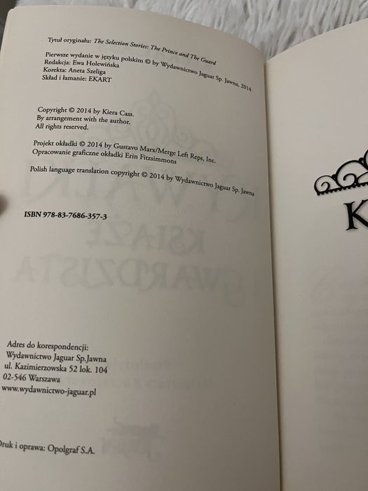 Kiera Cass „Rywalki. Książę i Gwardzista” – książka