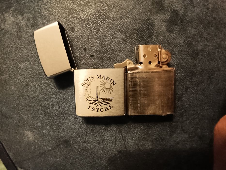 Isqueiro antigo Zippo militar - submarino Psyché