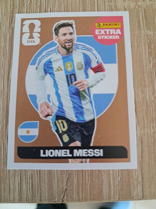 Cromo extra sticker Lionel Messi de Bronze