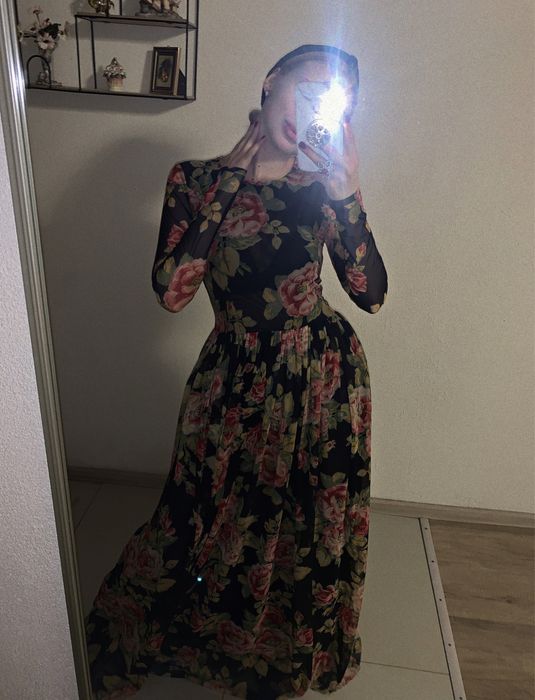 Платье длинное шифон