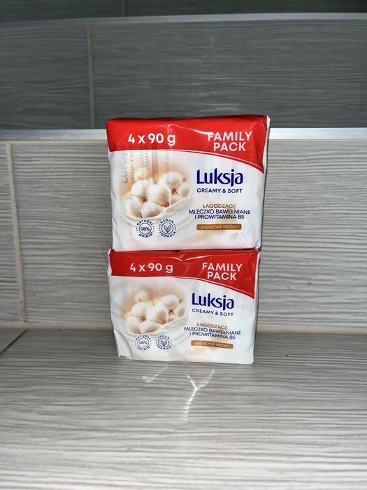 Kremowe mydło w kostce Luksja 2*(4*90g) Family Pack