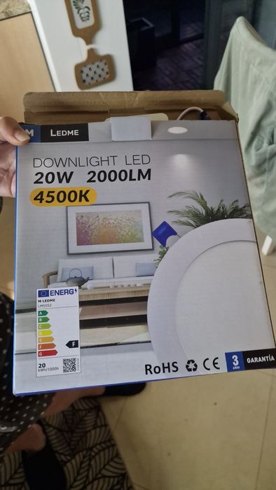 Downlight Slim LED 20w 2000Lm 4500k