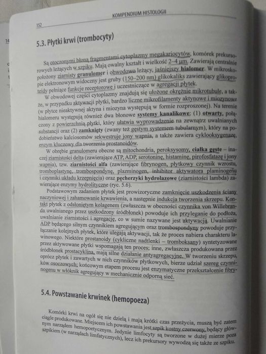 Kompendium histologii – Wydawnictwo UJ – wyd. 4, 2009 – 	20zł