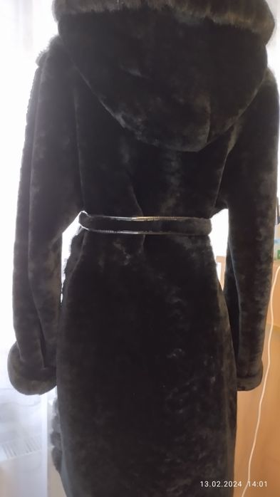 Шуба мутон + норка