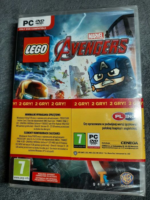 LEGO Jurassic World + LEGO Marvel's Avengers [PC][Polska wersja] folia