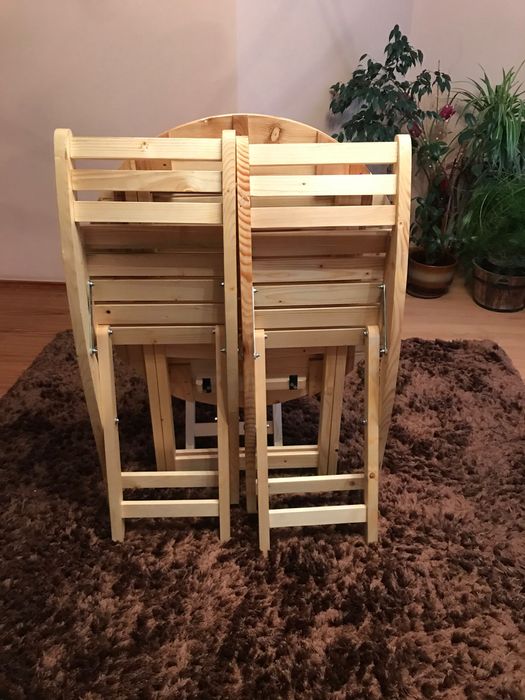 Стіл круглий розкладний