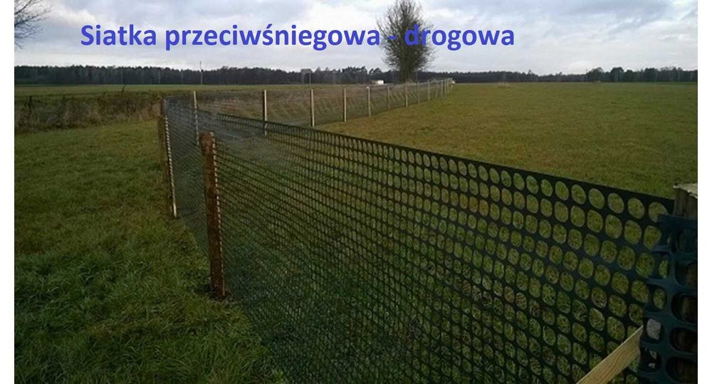 Siatka drogowa przeciwśniegowa przeciwśnieżna  PCV 1,2x50 Czarna