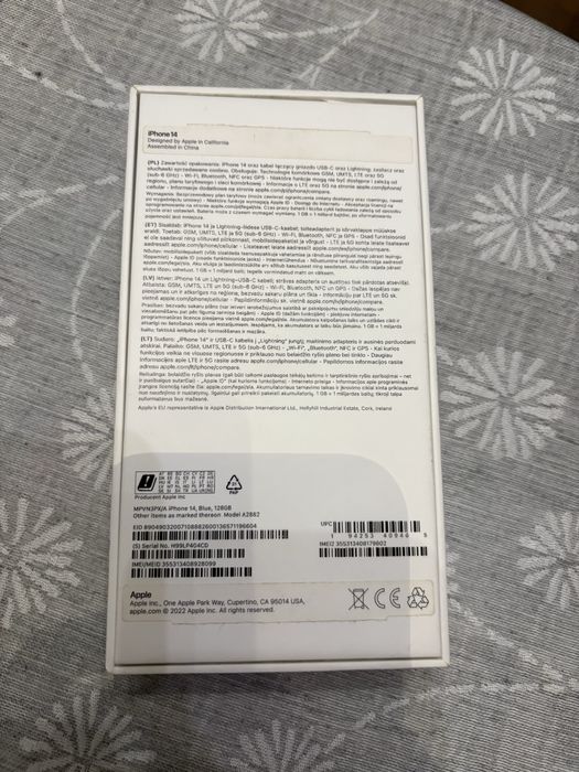 iPhone 14 niebieski 128GB sprawny z jedną wadą