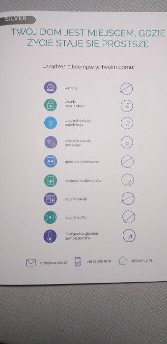 Smart House Kemple Inteligentny Dom Zestaw Silver