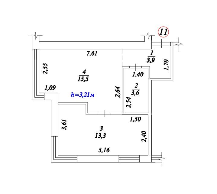 Однокімнатна квартира з документами. ЖК Qside. Петропавлівське