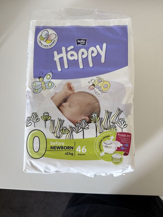 Pampersy 0 dla wcześniaków 46szt