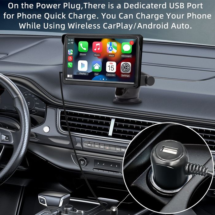 Carplay wireless android e iPhone 7"