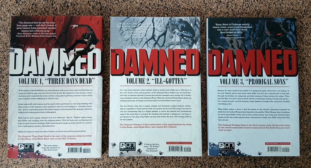 3 BDs - The Damned (coleção completa)