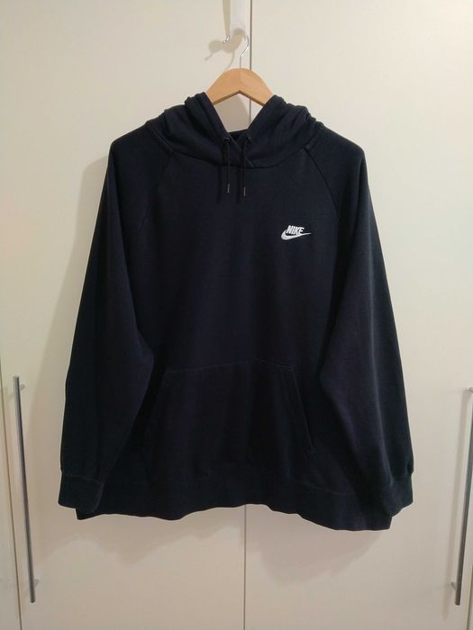 Худи Nike чёрная кофта толстовка с карманами хлопок с капюшоном