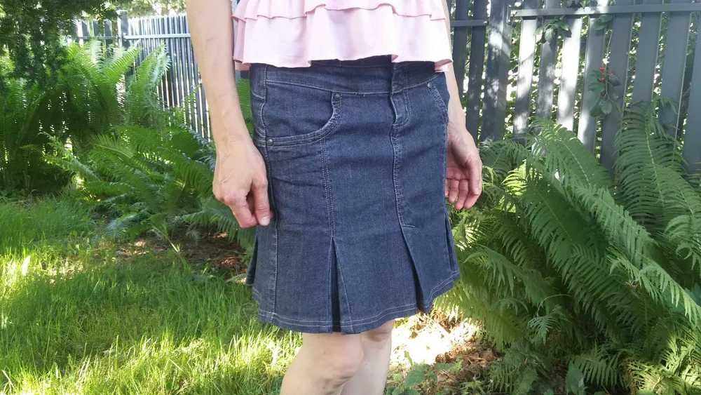 spódnica dżins denim wysoki stan S/M