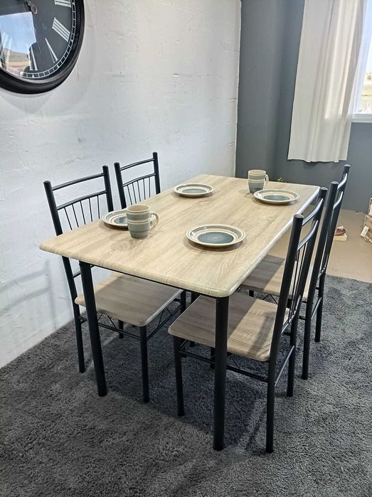 Mesas NOVAS+4 cadeiras cafes restaurantes particulares paga na entrega