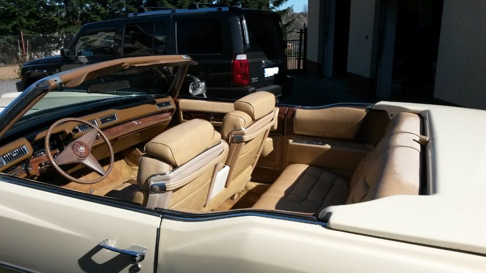 Auto do ślubu Miechów Kraków Cadillac Eldorado cabriolet 1975r