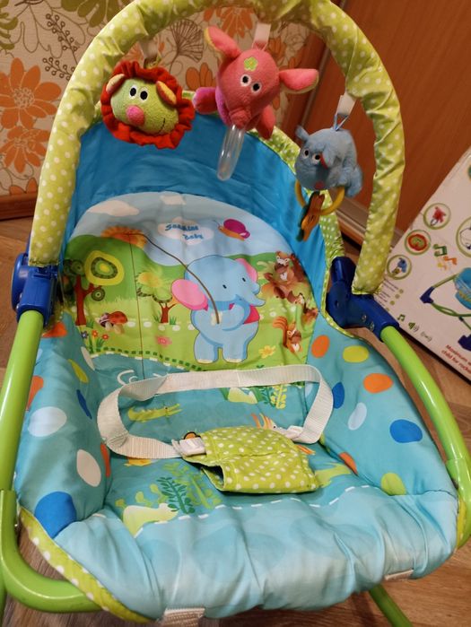 Шезлонг-качалка от 0-3 года. Кроватка- креселко