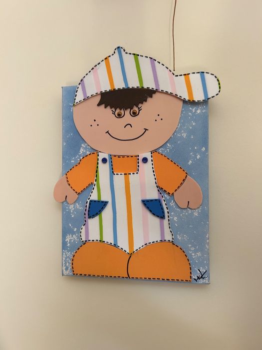 Quadro menino e menina