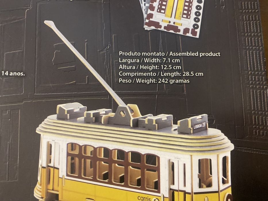 Puzzle 3D rm madeira - Eletrico 28