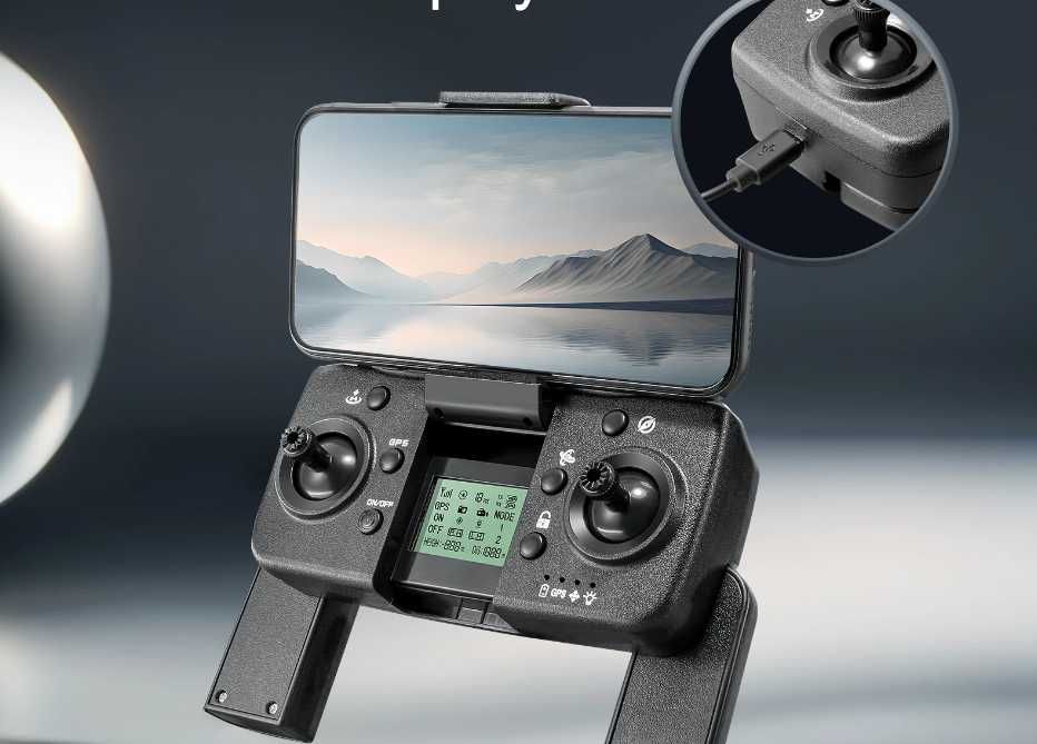 Dron S188 Kamera WIFI 2000m GPS 3X Bateria UNIKANIE PRZESZKÓD