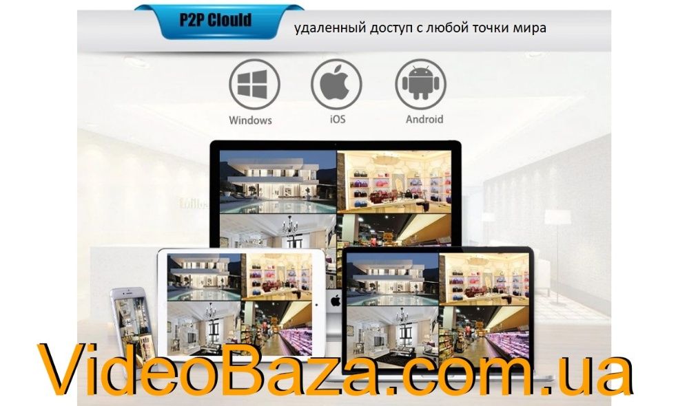 Камера відеоспостереження вулична комплект видеонаблюдения установка