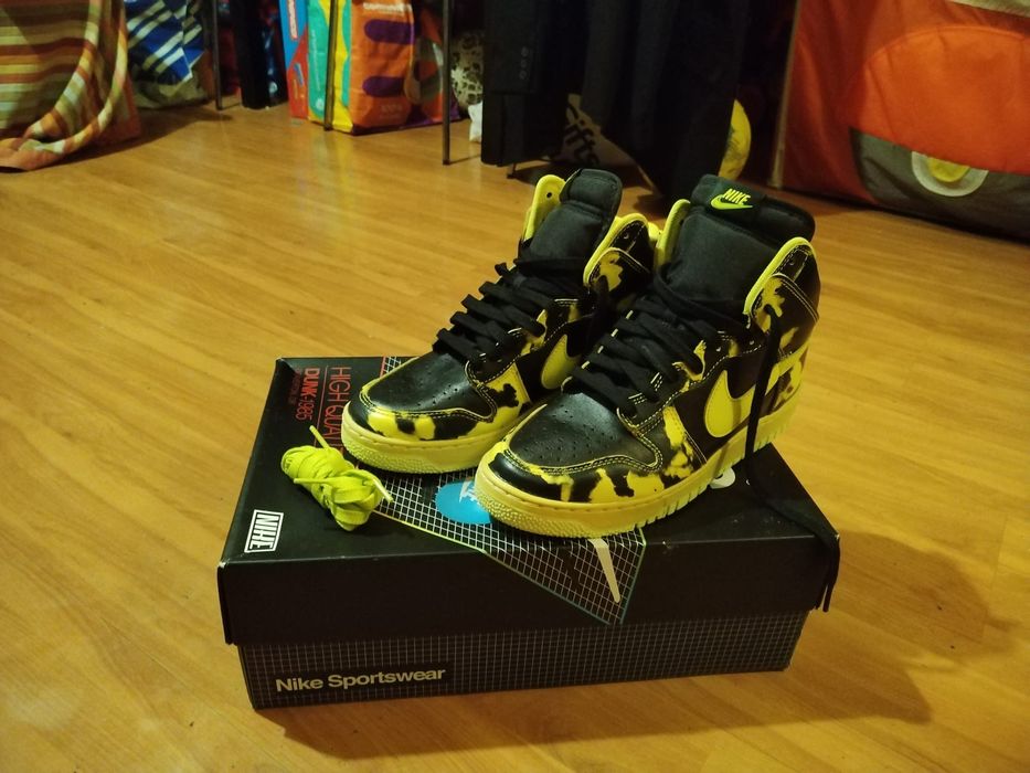 nike dunk 1985 beaverton black and yellow