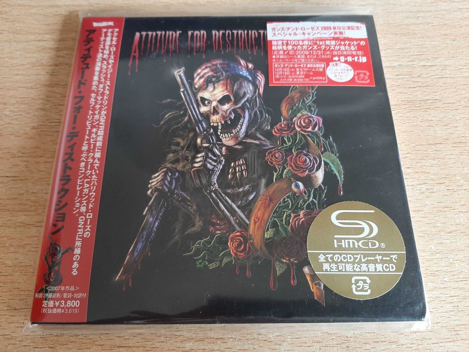 CD - Attitude for Destruction Japão mini lp shm 2-cd Guns n`roses
