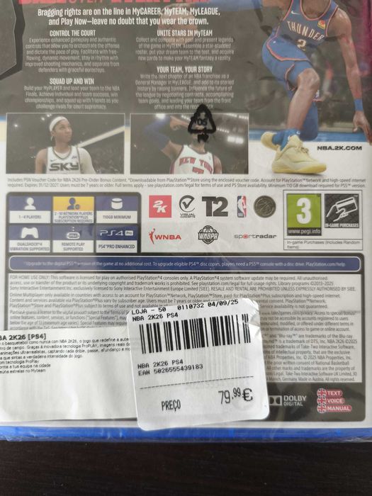 NBA 2K26 PS4 Playstation