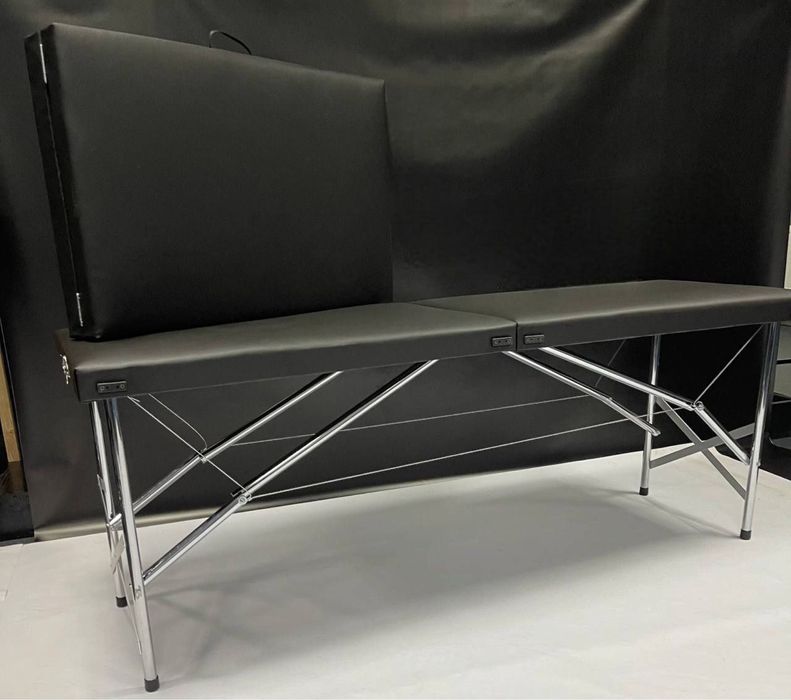 Вигідна кушетка Чорна складна, ДОСТАВКА БЕЗКОШТОВНО, №10 косметична