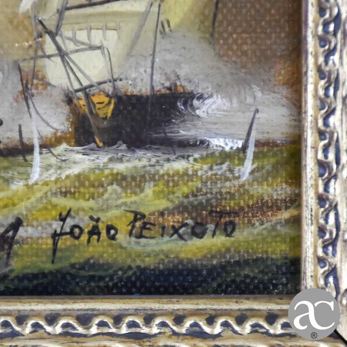 Óleo sobre tela do Artista João Peixoto, com moldura nº2