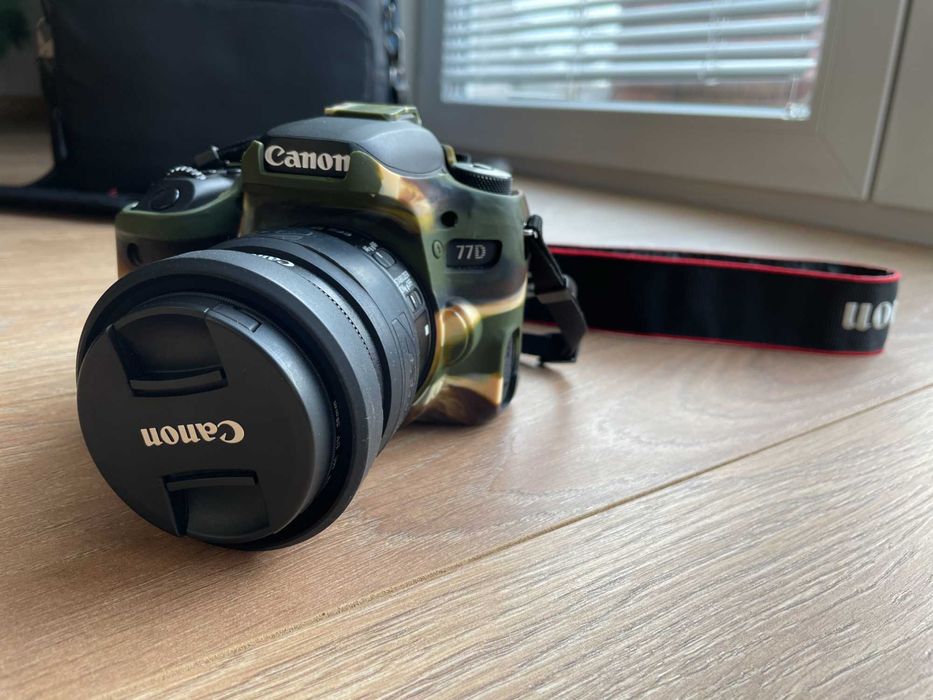 DSLR Canon 77D + Lense 18-55mm