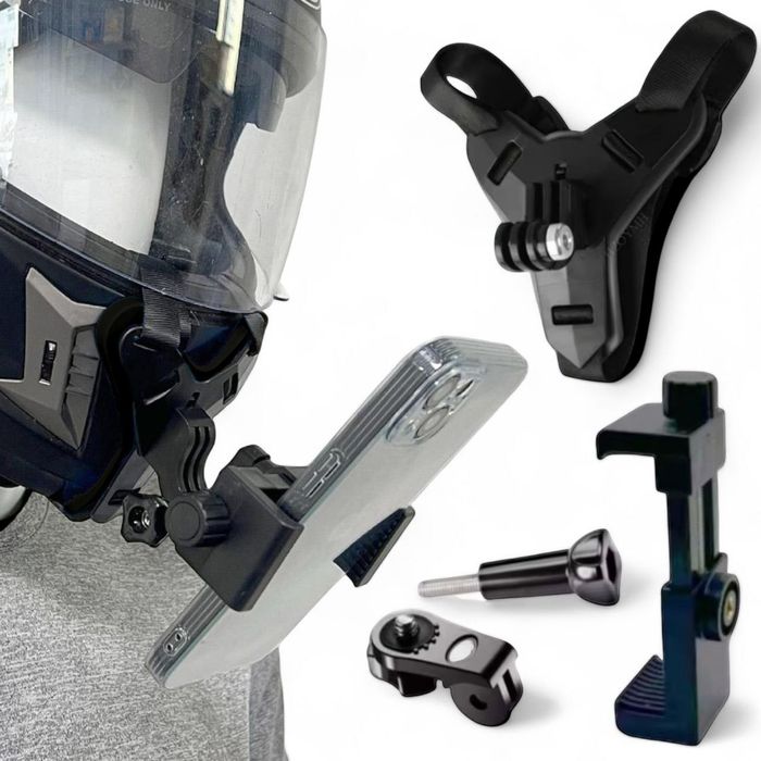Крепление на мотошлем для экшн камер GoPro, Sony, Xiaomi и смартфонов